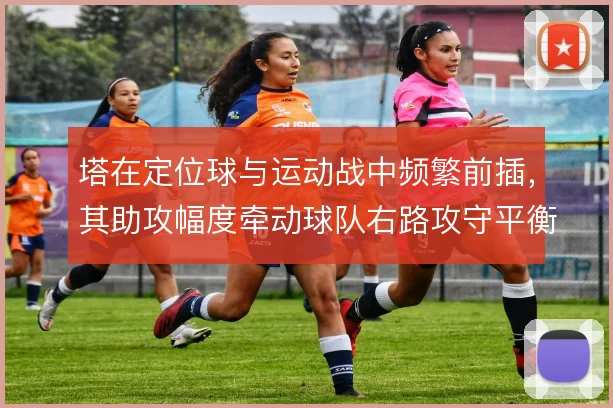 塔在定位球与运动战中频繁前插，其助攻幅度牵动球队右路攻守平衡